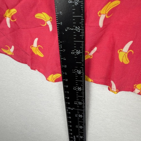 NEW Tipsy Elves Hawaiian Shirt Mens Large Pink Banana AOP Short Sleeve Button Up - Picture 9 of 11